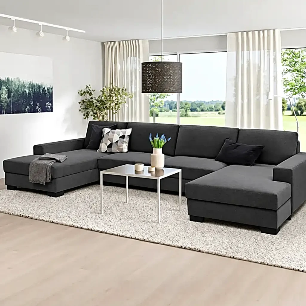 ركنة رمادي خشب زان 170×300سم HZ-29